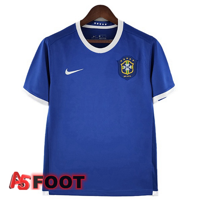 Maillot Foot Bresil Retro Exterieur Bleu 2006
