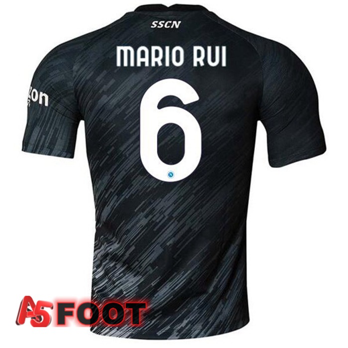 Maillot Foot SSC Naples (Mario Rui 6) Third Noir 2022/2023