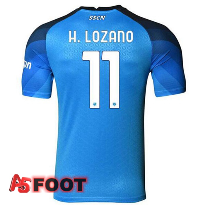 Maillot Foot SSC Naples (H. Lozano 11) Domicile Bleu 2022/2023