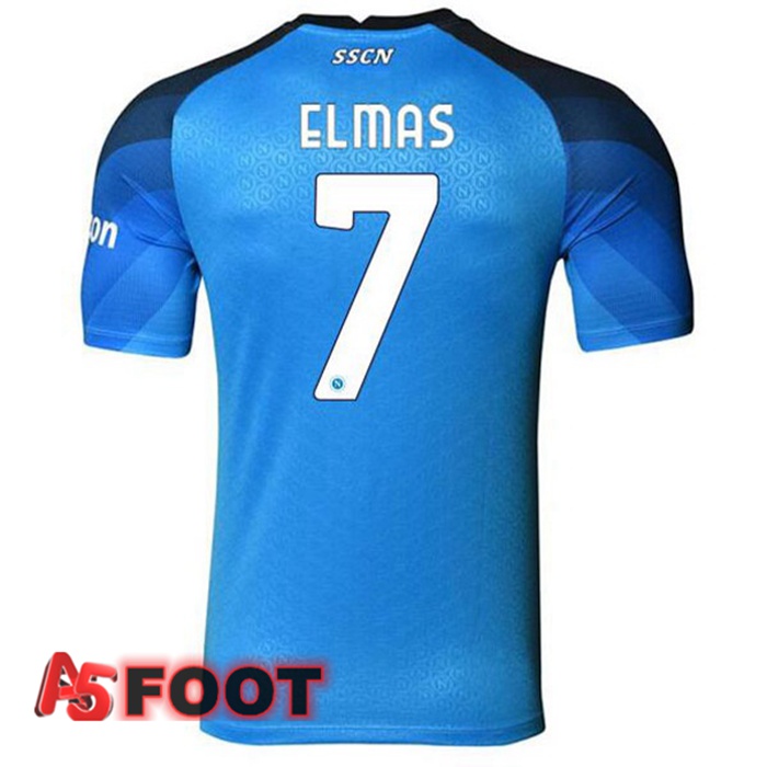 Maillot Foot SSC Naples (Elmas 7) Domicile Bleu 2022/2023