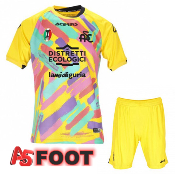 Maillot Foot Spezia Calcio Enfant Third Jaune 2022/2023