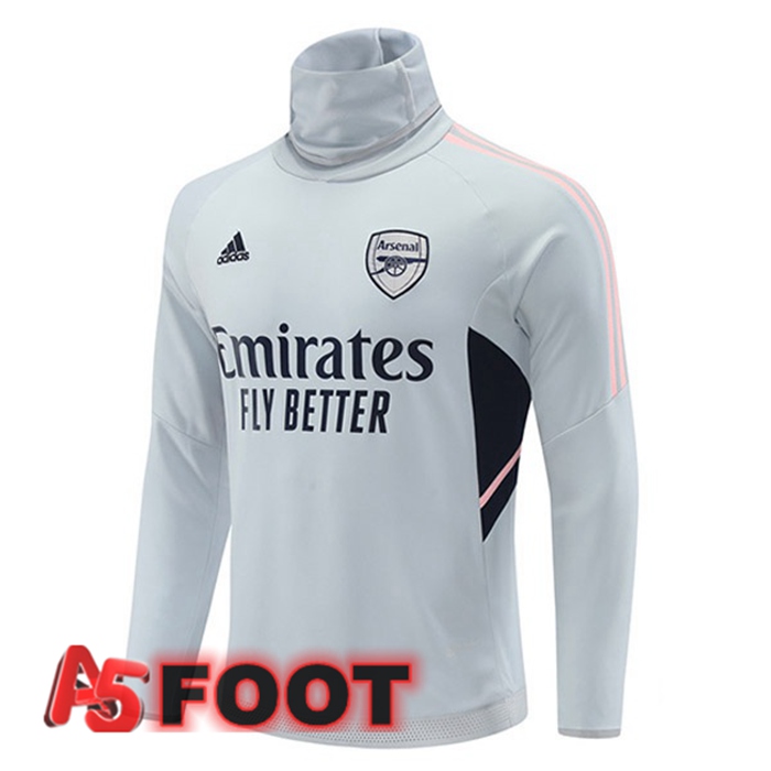 Training Sweatshirt Arsenal Col haut Gris 2022/2023