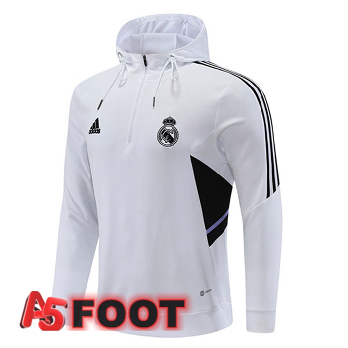 Sweatshirt à Capuche Real Madrid Blanc 2022/2023