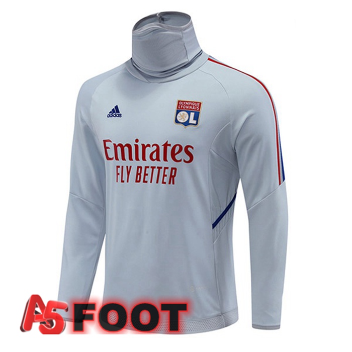 Training Sweatshirt Lyon OL Col haut Gris 2022/2023