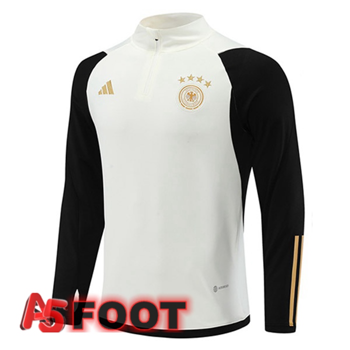Training Sweatshirt Allemagne Blanc Noir 2022/2023