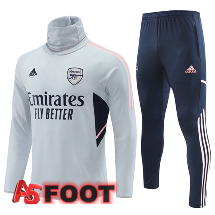 Survetement De Foot Arsenal Col haut Gris 2022/2023