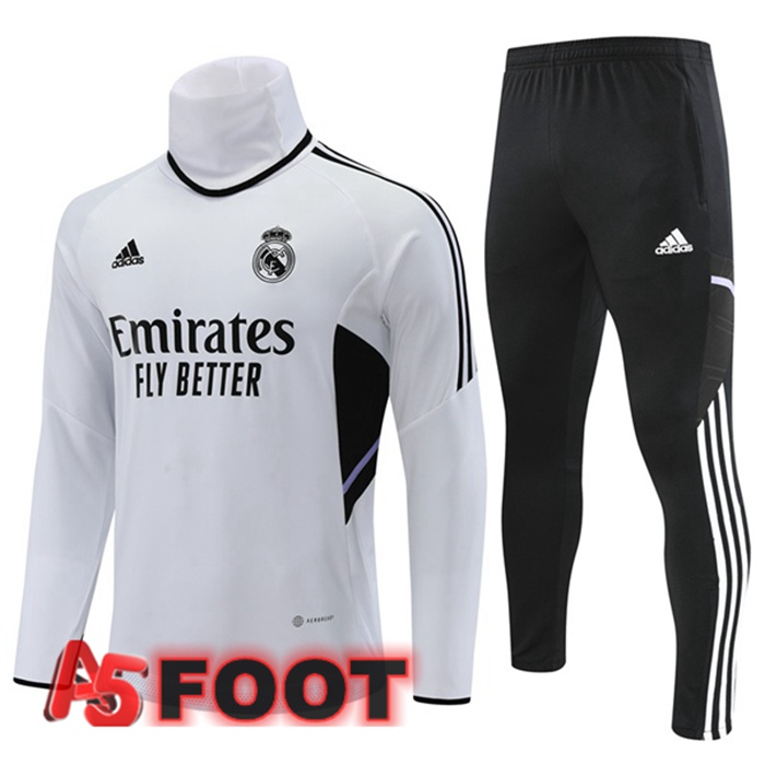 Survetement De Foot Real Madrid Col haut Blanc 2022/2023