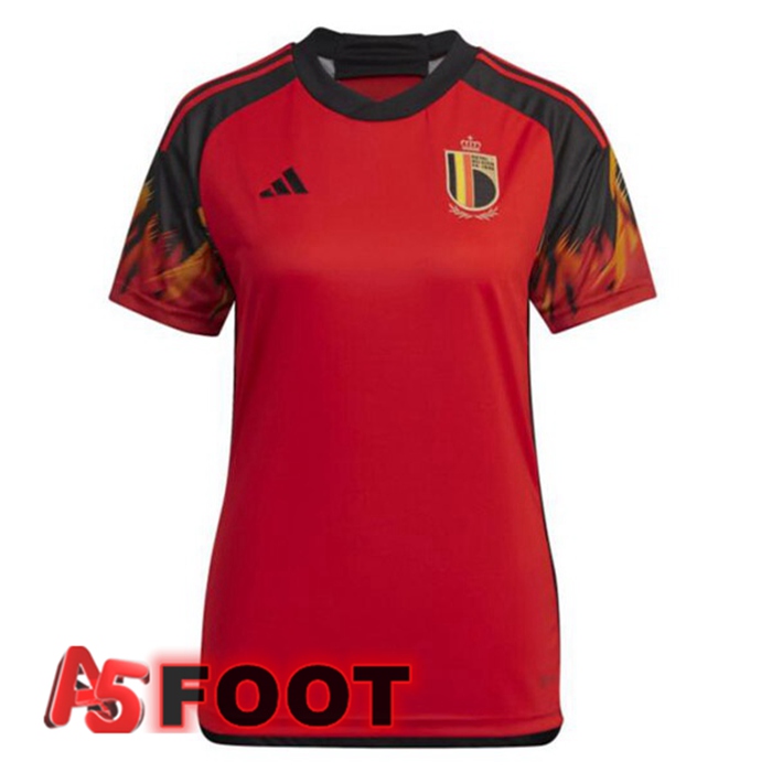 Maillot Equipe De Belgique Femme Domicile Rouge 2022/2023