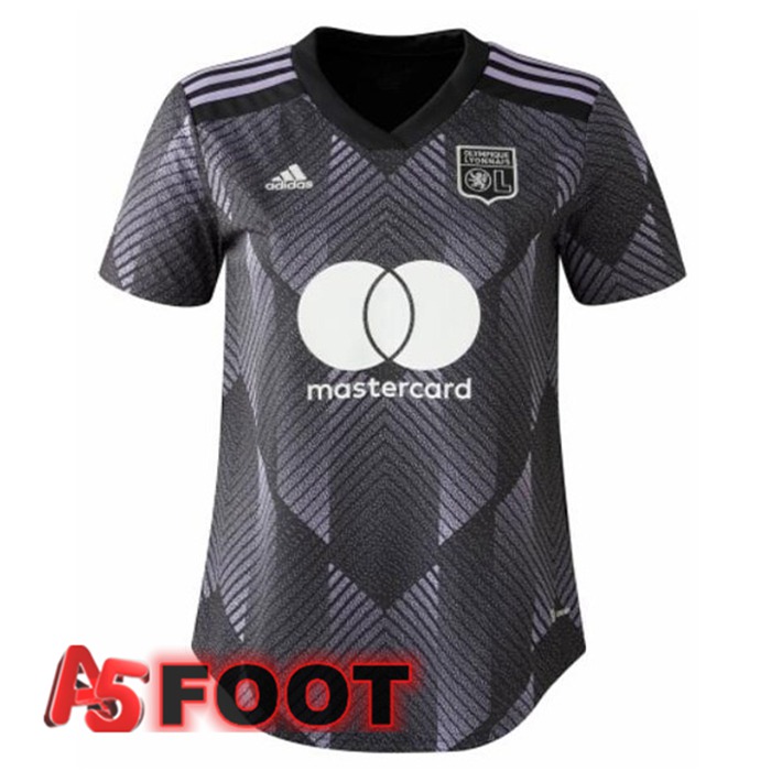 Maillot Foot Lyon OL Femme Third Noir 2022/2023