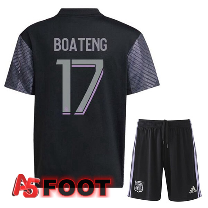 Maillot Foot Lyon OL (BOATENG 17) Enfant Third Noir 2022/2023