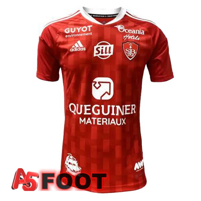 Maillot Foot Stade Brestois Domicile Rouge 2022/2023
