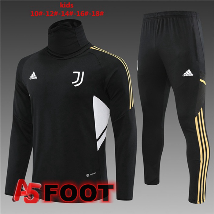 Survetement De Foot Juventus Col haut Enfant Noir 2022/2023