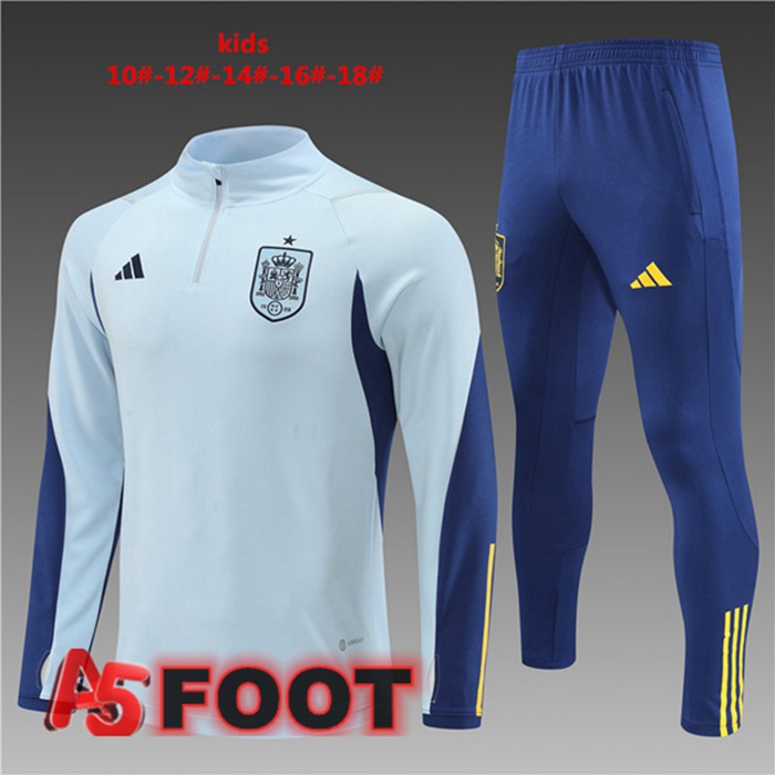 Survetement De Foot Espagne Enfant Bleu 2022/2023