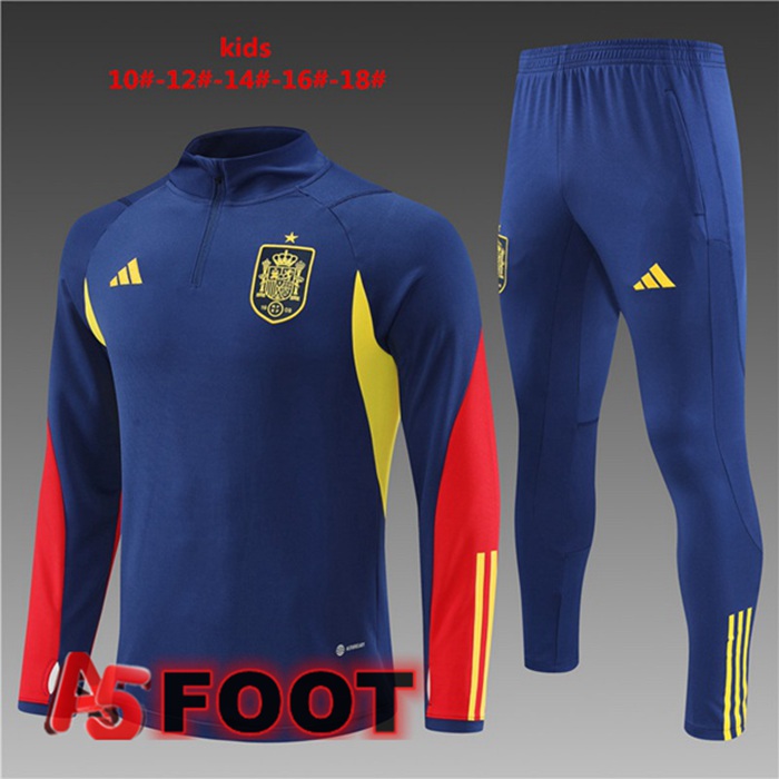 Survetement De Foot Espagne Enfant Bleu Royal 2022/2023