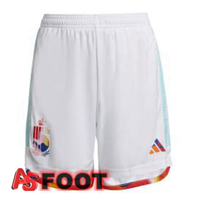 Short De Foot Belgique Exterieur Blanc 2022/2023