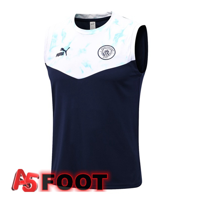Gilet De Foot Manchester City Bleu Blanc 2022/2023