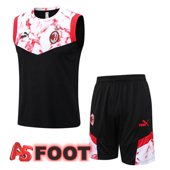 Gilet De Foot AC Milan + Shorts Noir Blanc 2022/2023