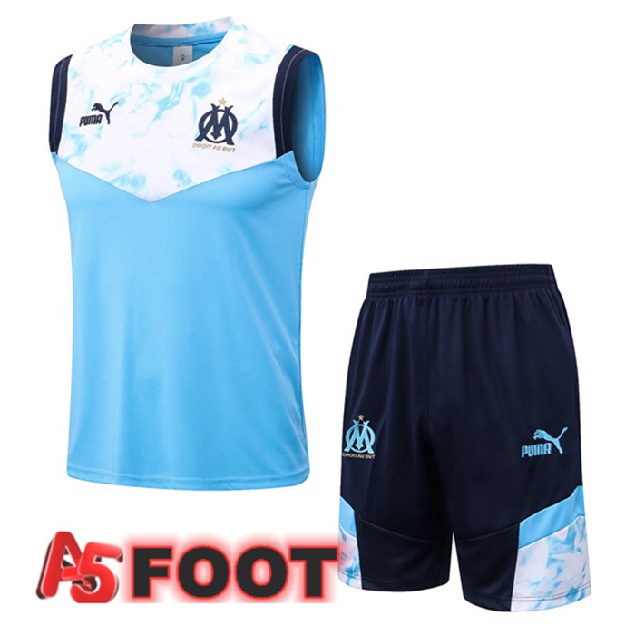 Gilet De Foot Marseille OM + Shorts Bleu Blanc 2022/2023