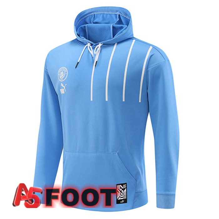Sweatshirt à Capuche Manchester City Bleu 2022/2023