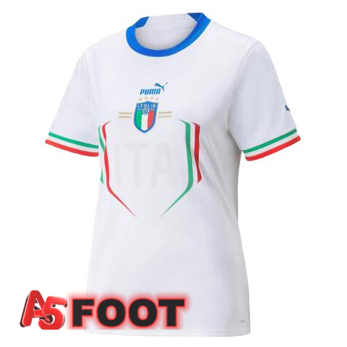 Maillot Equipe De Italie Femme Exterieur Blanc 2022/2023