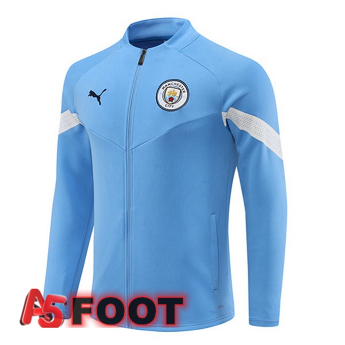 Veste Foot Manchester City Bleu 2022/2023