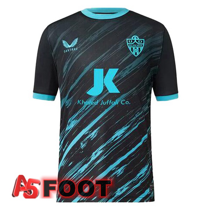 Maillot Foot UD Almeria Exterieur Noir Bleu 2022/2023