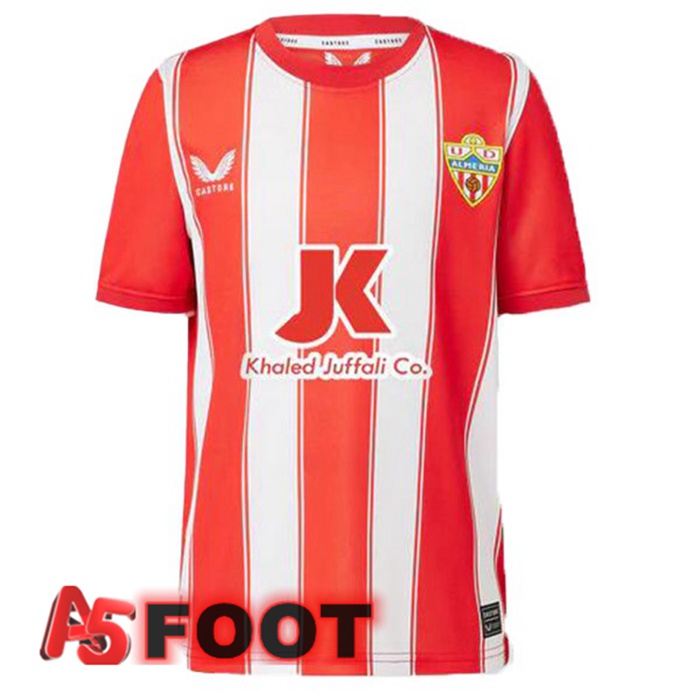 Maillot Foot UD Almeria Domicile Rouge Blanc 2022/2023