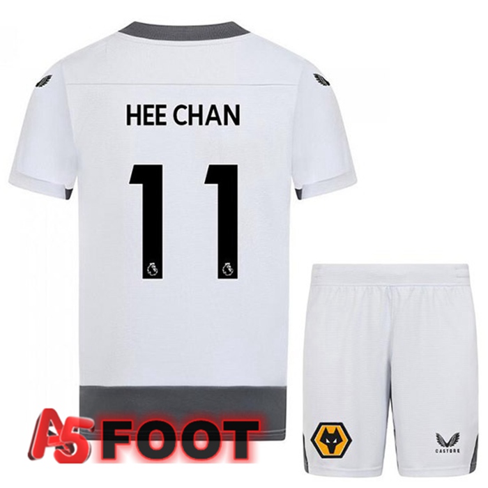 Maillot Foot Wolves (TRINCAO 11) Enfant Third Blanc Gris 2022/2023
