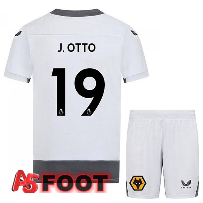 Maillot Foot Wolves (J. OTTO 19) Enfant Third Blanc Gris 2022/2023
