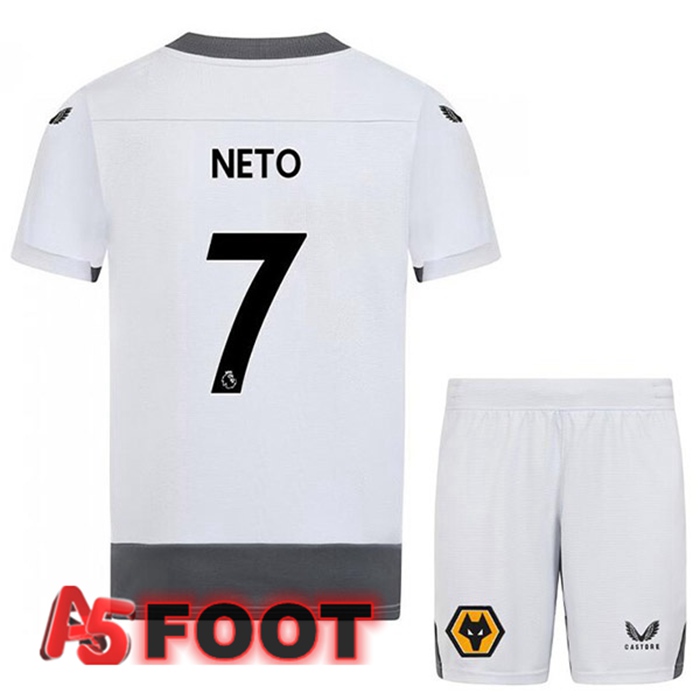 Maillot Foot Wolves (NETO 7) Enfant Third Blanc Gris 2022/2023