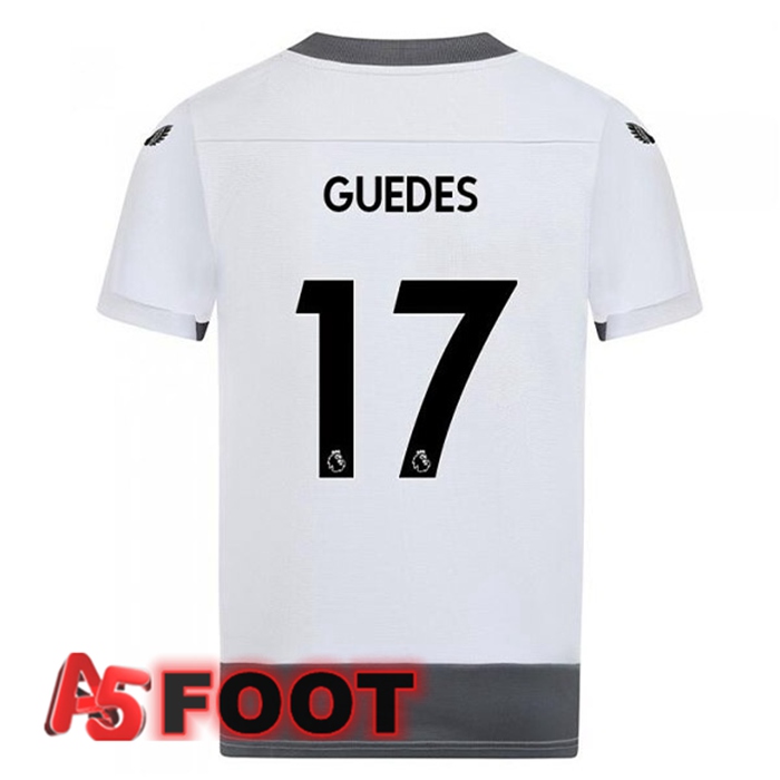 Maillot Foot Wolves (FABIO SILVA 17) Third Blanc Gris 2022/2023