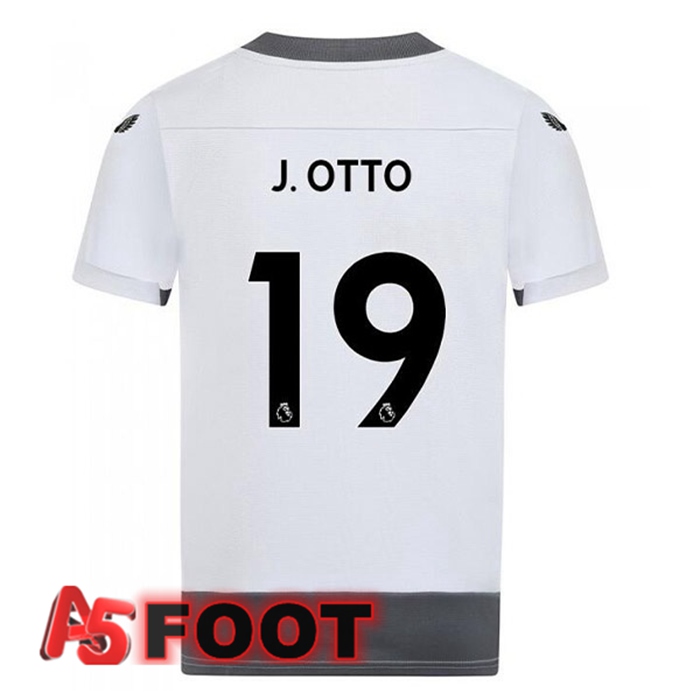 Maillot Foot Wolves (J. OTTO 19) Third Blanc Gris 2022/2023