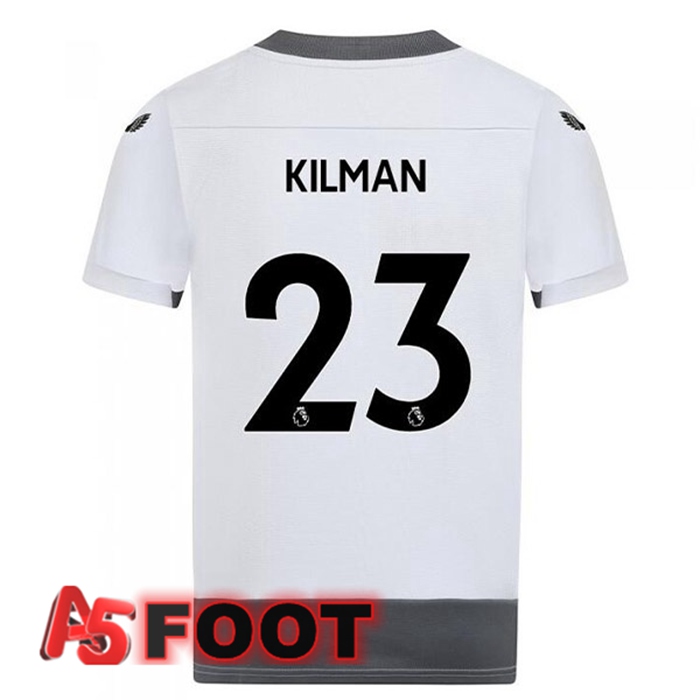 Maillot Foot Wolves (KILMAN 23) Third Blanc Gris 2022/2023