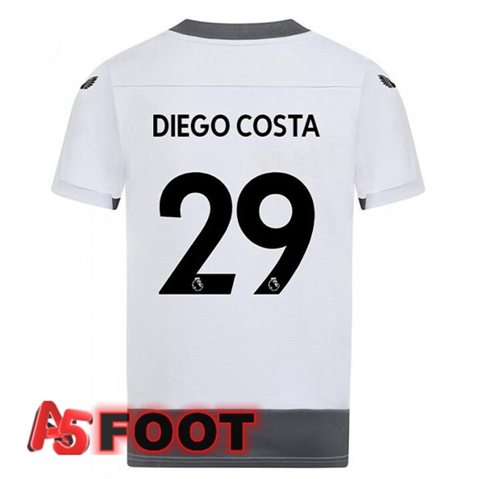 Maillot Foot Wolves (DIEGO COSTA 29) Third Blanc Gris 2022/2023