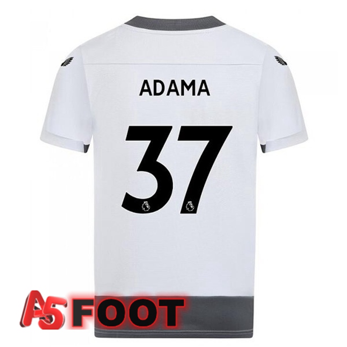 Maillot Foot Wolves (ADAMA 37) Third Blanc Gris 2022/2023