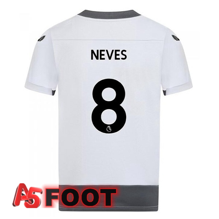 Maillot Foot Wolves (NEVES 8) Third Blanc Gris 2022/2023