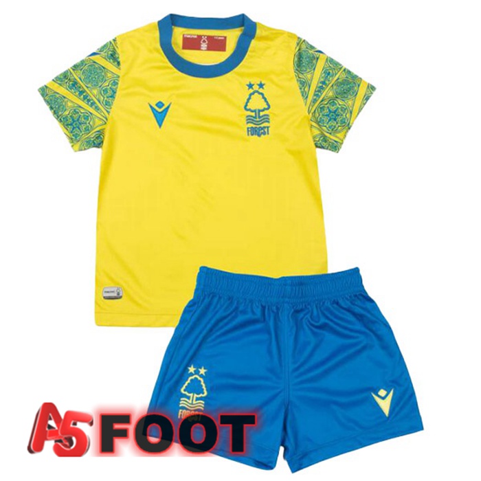 Maillot Foot Nottingham Forest Enfant Exterieur Jaune 2022/2023