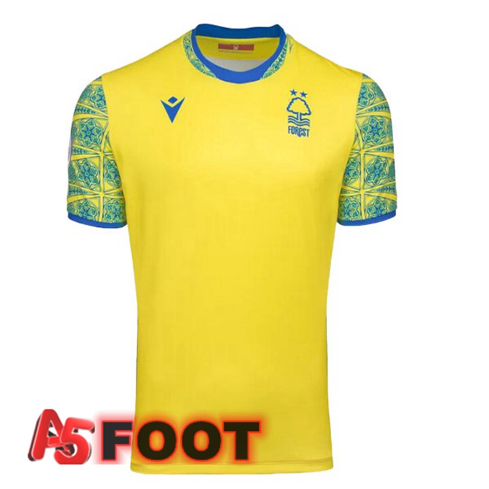 Maillot Foot Nottingham Forest Exterieur Jaune 2022/2023