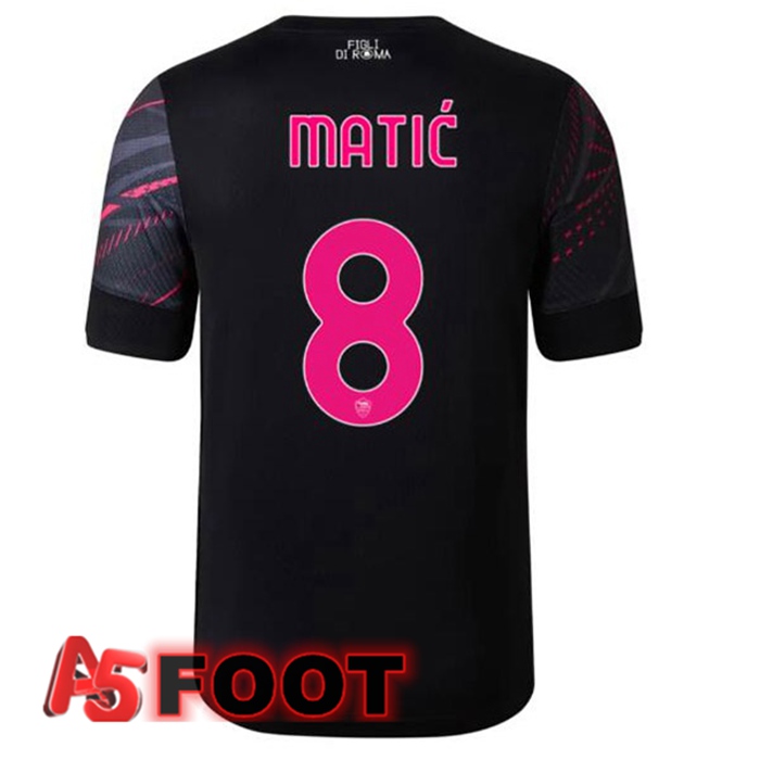 Maillot Foot AS Roma (MATIĆ 8) Third Noir 2022/2023