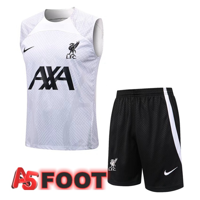 Gilet De Foot FC Liverpool + Shorts Blanc 2022/2023