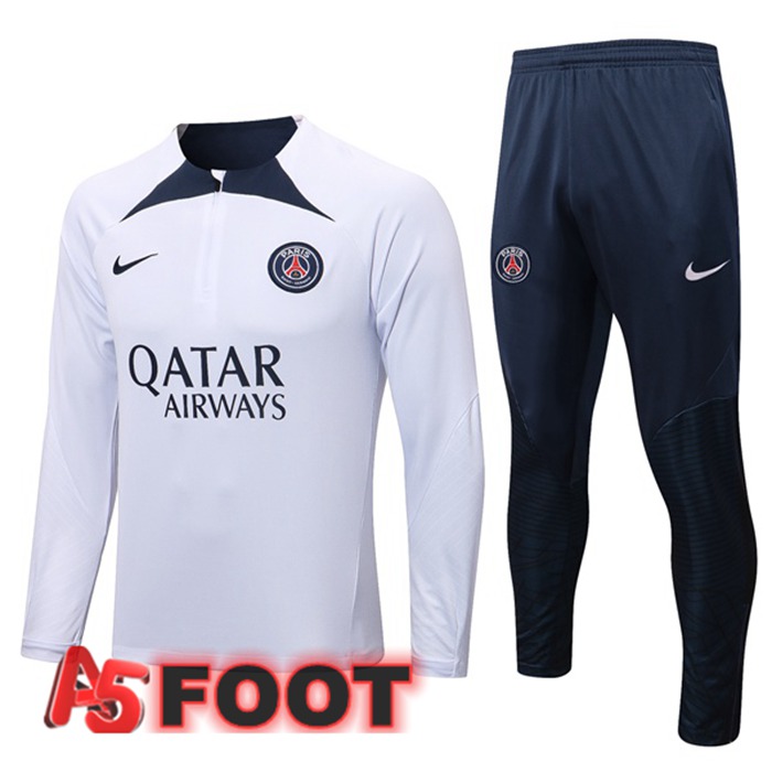 Survetement De Foot Paris PSG Blanc 2022/2023