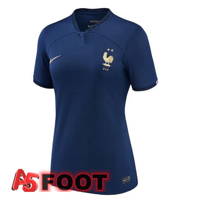 Maillot Equipe De France Femme Domicile Bleu Royal 2022/2023