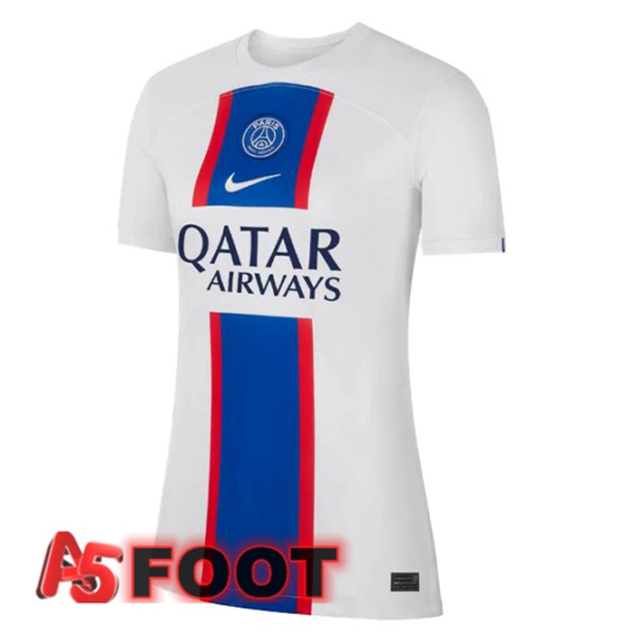 Maillot Foot Paris PSG Femme Third Blanc 2022/2023
