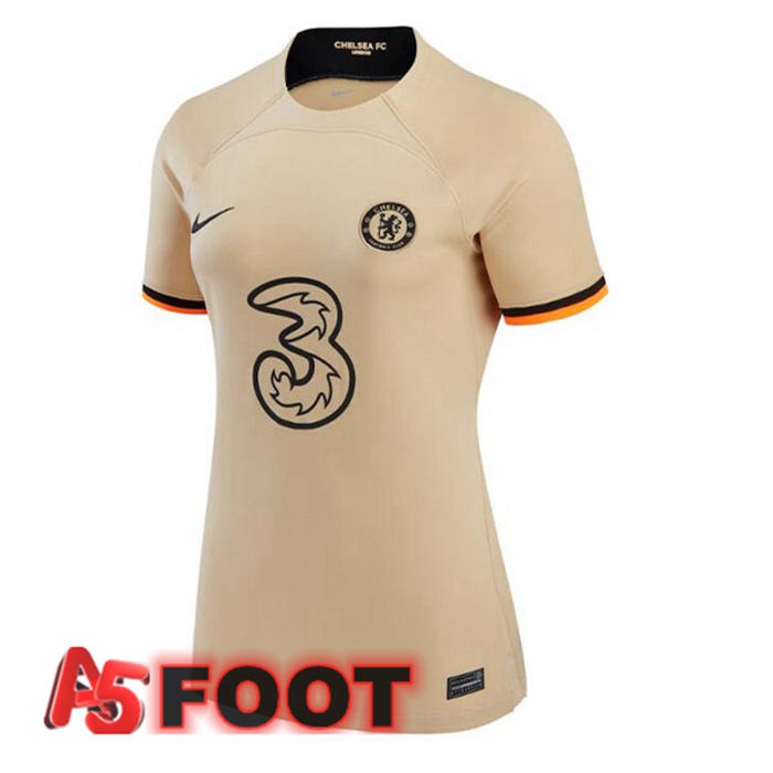 Maillot Foot FC Chelsea Femme Third Marron 2022/2023