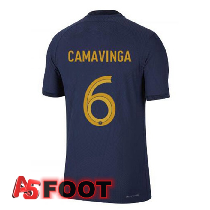Maillot Equipe De France (CAMAVINGA 6) Domicile Bleu Royal 2022/2023