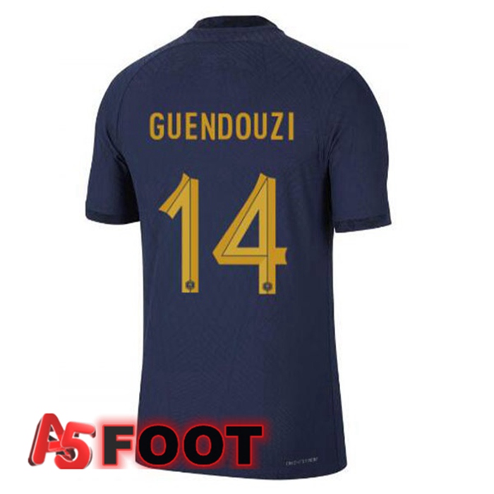 Maillot Equipe De France (GUENDOUZI 14) Domicile Bleu Royal 2022/2023