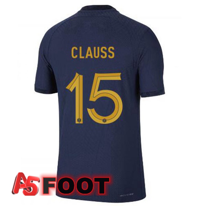 Maillot Equipe De France (CLAUSS 15) Domicile Bleu Royal 2022/2023