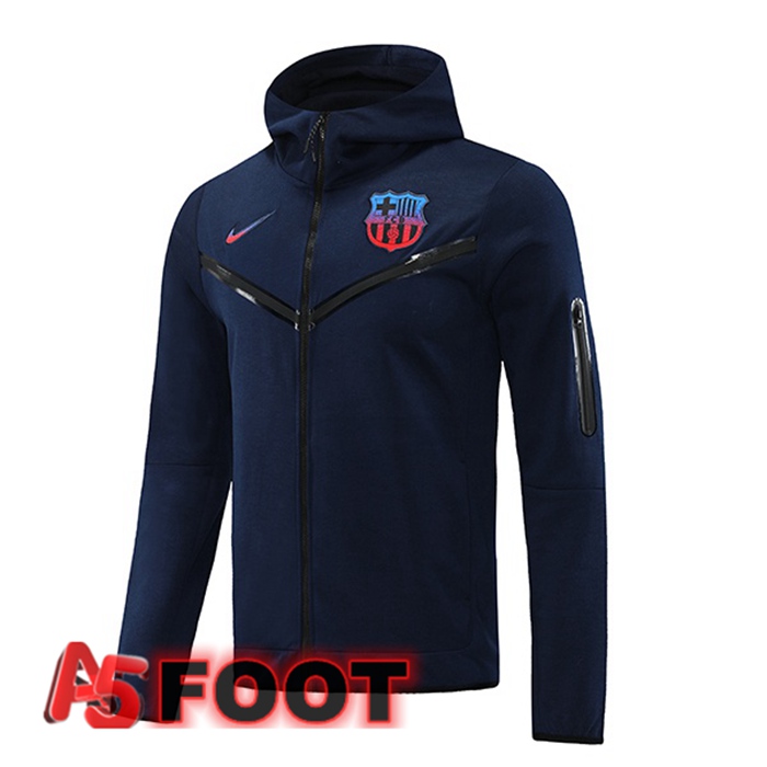 Veste A Capuche FC Barcelone Bleu Royal 2022/2023