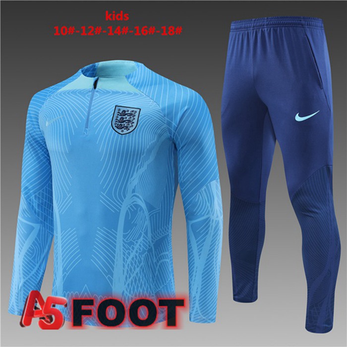 Survetement De Foot Angleterre Enfant Bleu 2022/2023