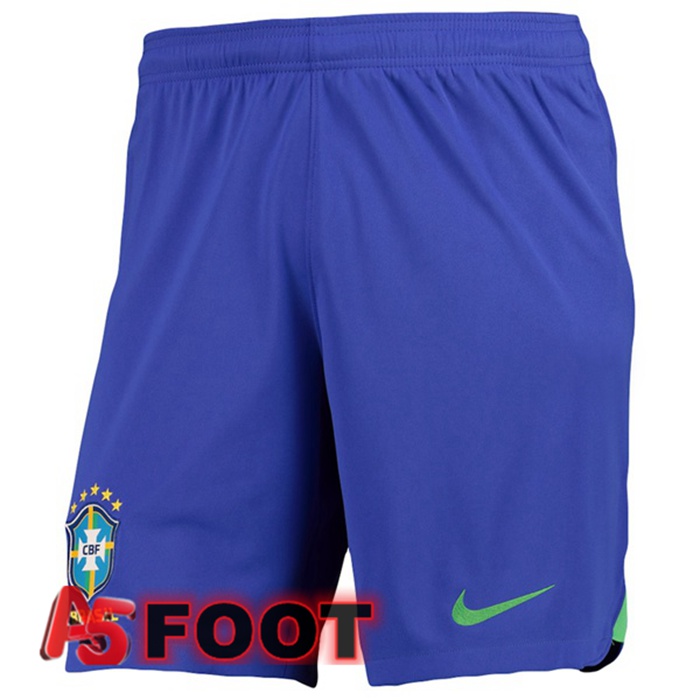 Short De Foot Bresil Domicile Bleu 2022/2023